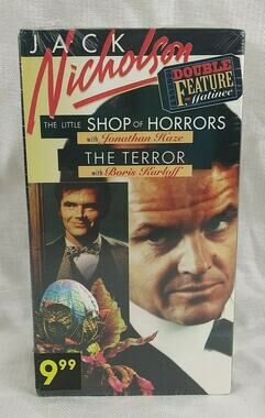 Jack Nicholson XX Feature - The Terror - The Little Shop of Horrors - VHS - New